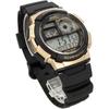 Casio World Time Digital Men's Watch AE-1000W-1A3V Black Gold Genuine Box Imported Model