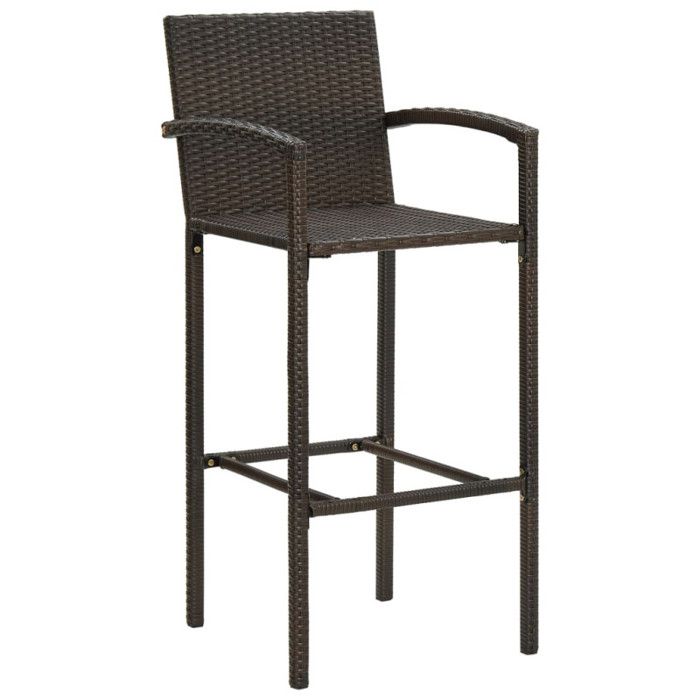 VidaXL Lot de 2 Tabourets de Bar, Chaise de Pub, Siège de Bistrot, Meuble de Salle à Manger Cuisine Salon Maison Intérieur, 313451