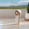 Compact Dual-Use Handheld & Hanging Mini Fan with Digital Display - Quiet & Powerful for Office & Desktop Use