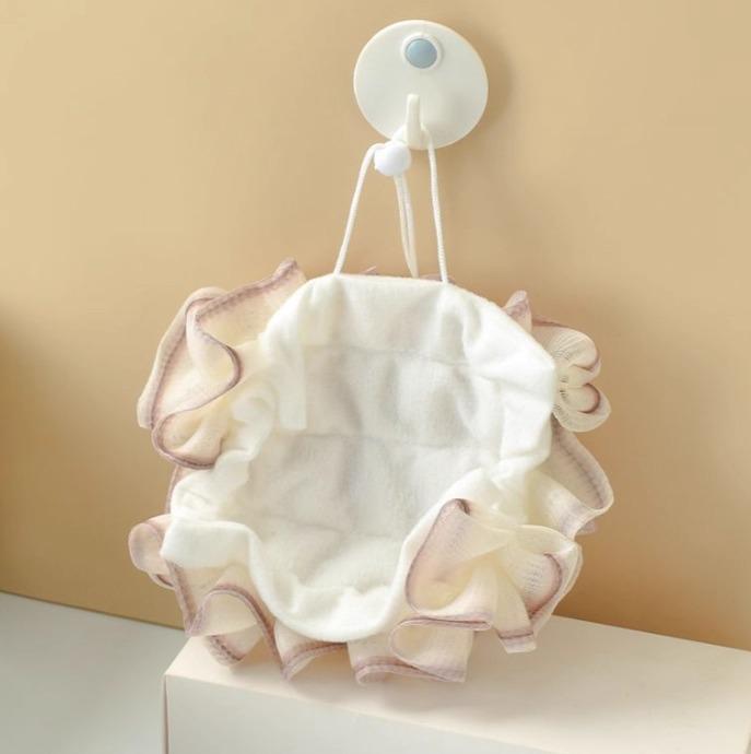 Exfoliating Scented Bath Ball: Rich Lather, Soap Holder, Two-in-One