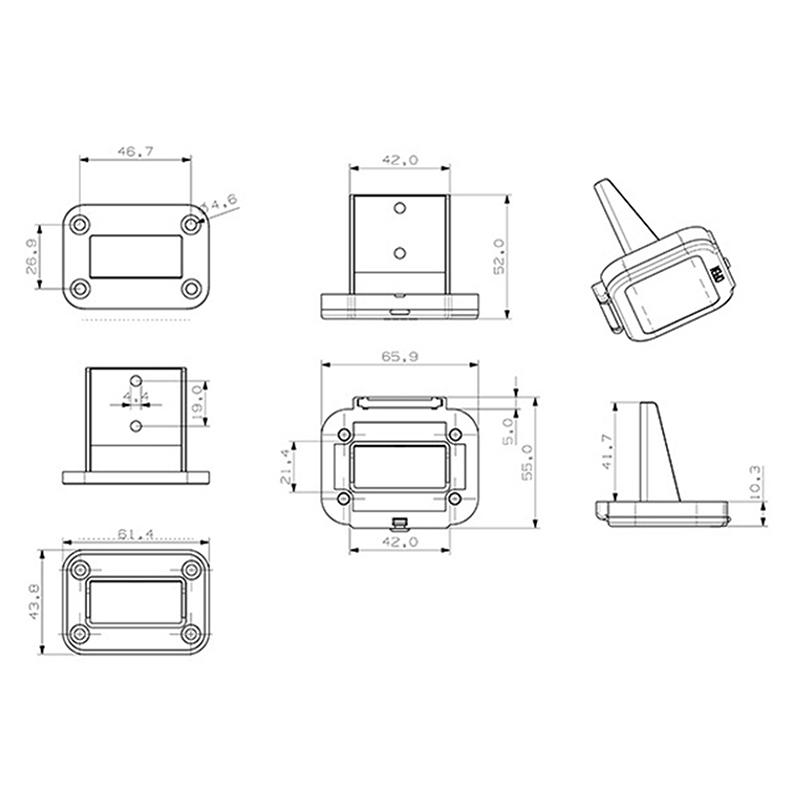 1/2set 50A Cable Connector Plug Battery Quick Connect Disconnect Connector Flush Mount Bracket Panel Cover For Caravan Camper
