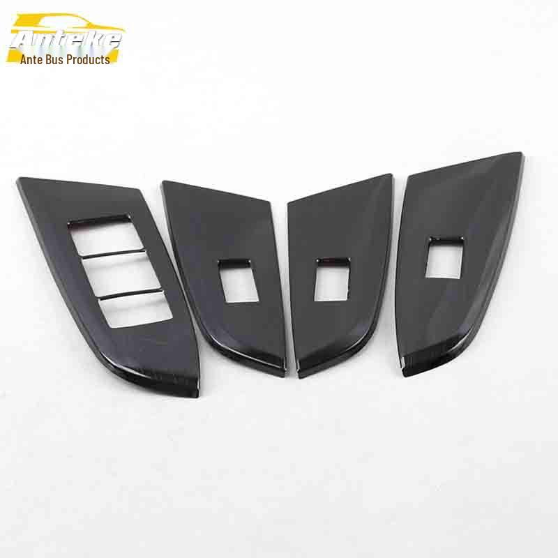 GS8 Glass Lift Stainless Steel Window Armrest Switch Decorative Frame Sequin Car Accessory