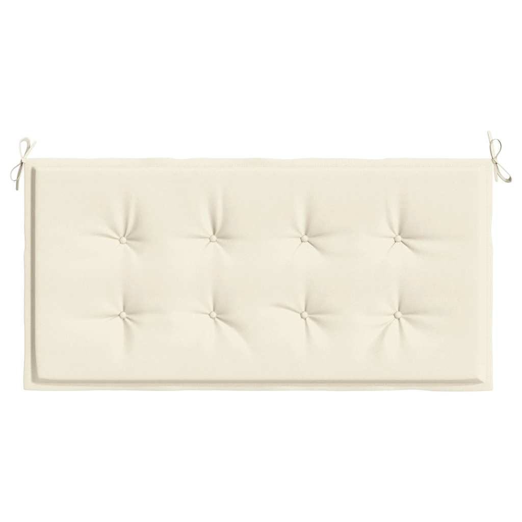 Garden Bench Cushion Cream 120 X 50 X 3 Cm Oxford Fabric