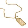 Diesel Dog Tag Pendant Necklace All Gender Stainless Stainless No Jewelry Steel, Length 500mm+5mm, Width 15mm, Height 31.1mm, Steel,