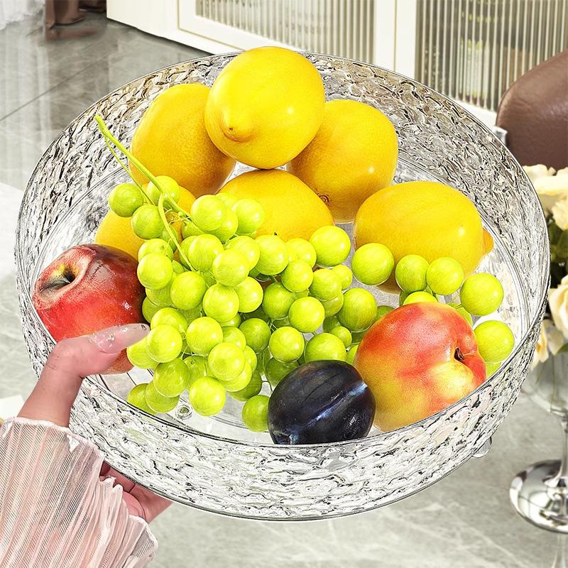 Light Luxury Fruit Tray Home Living Room Coffee Table Fruit Tray Rotating Dried Fruit Tray New High-end Candy Snacks Placement Tray