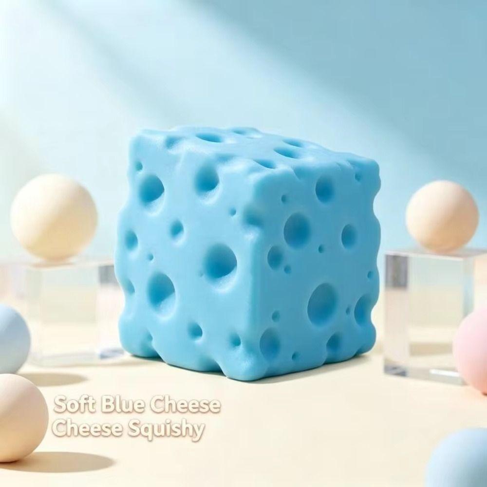 Super Soft Cheese Squeezed Toy Moldable Cheese Slow Rebound Toy Office Desk Toy