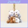 Adorable Cute Beaver Plush Toy Keychain Hangtag Doll Soft Pp Cotton Accessory