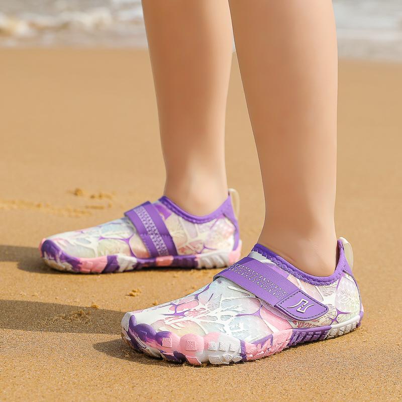 Child Wading Sneakers Sea Water Sports Shoes Light Aqua Shoes Kids Barefoot Wading Shoes Quick Dry Swimming Trainers
