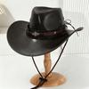 Spring and Summer Big Edge Cowboy Hat Western Mountaineering Camping Knight Hat Sun Hat Men's and Women's Hats Riding Hat Fashion