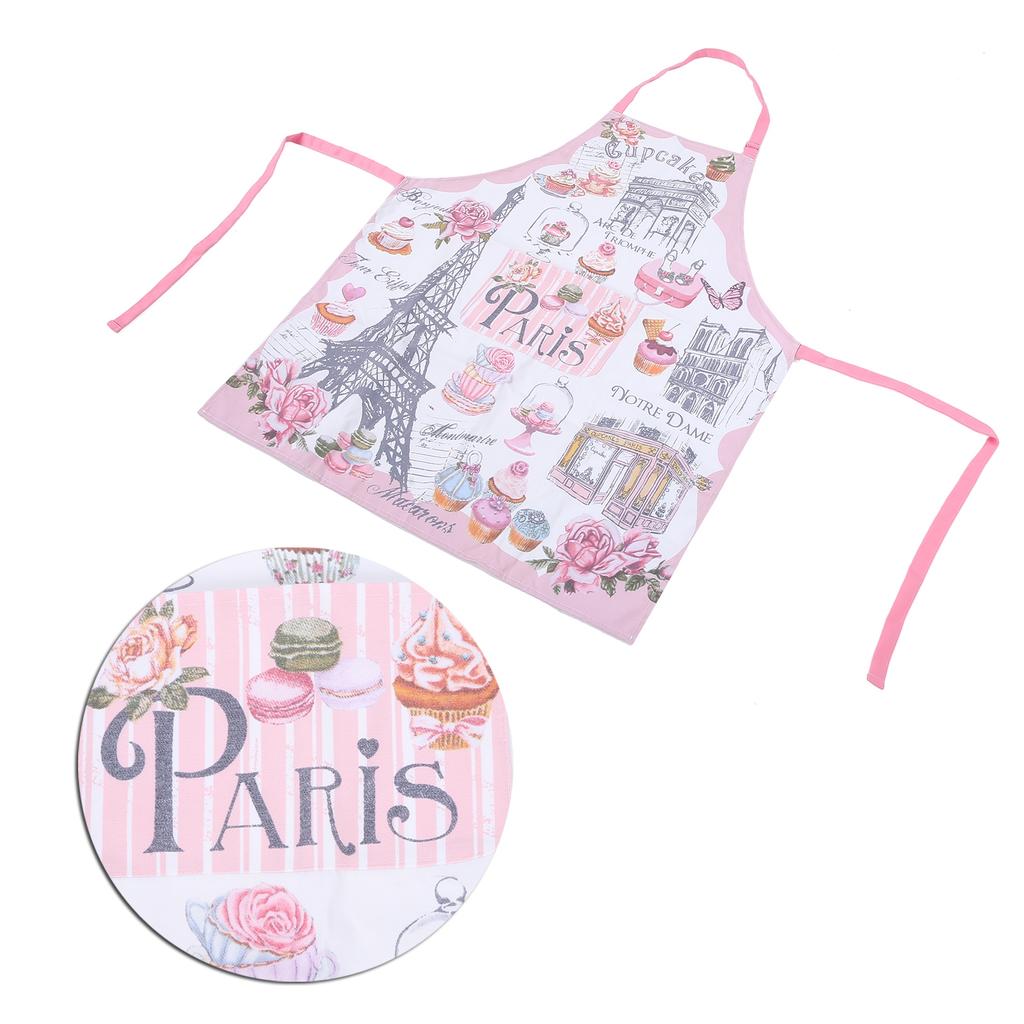 Kitchen Apron Women Men Sleeveless Cartoon Printed Household Apron for Cooking BakingType 2