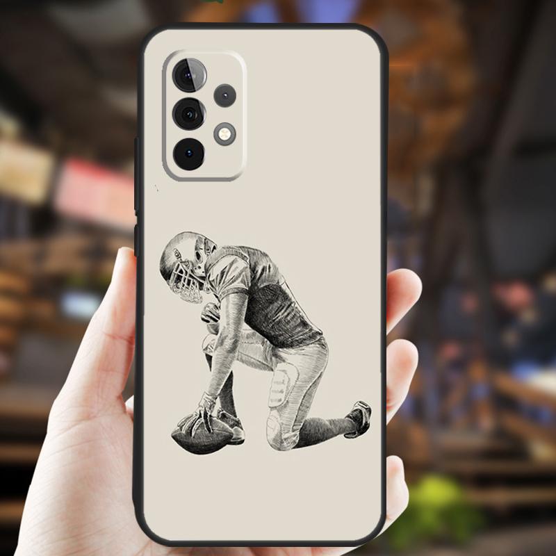 American Football Case For Samsung Galaxy A26 A54 A14 A36 A16 A33 A56 A15 A55 A53 A35 A22 A32 A52 A34 A05 A06