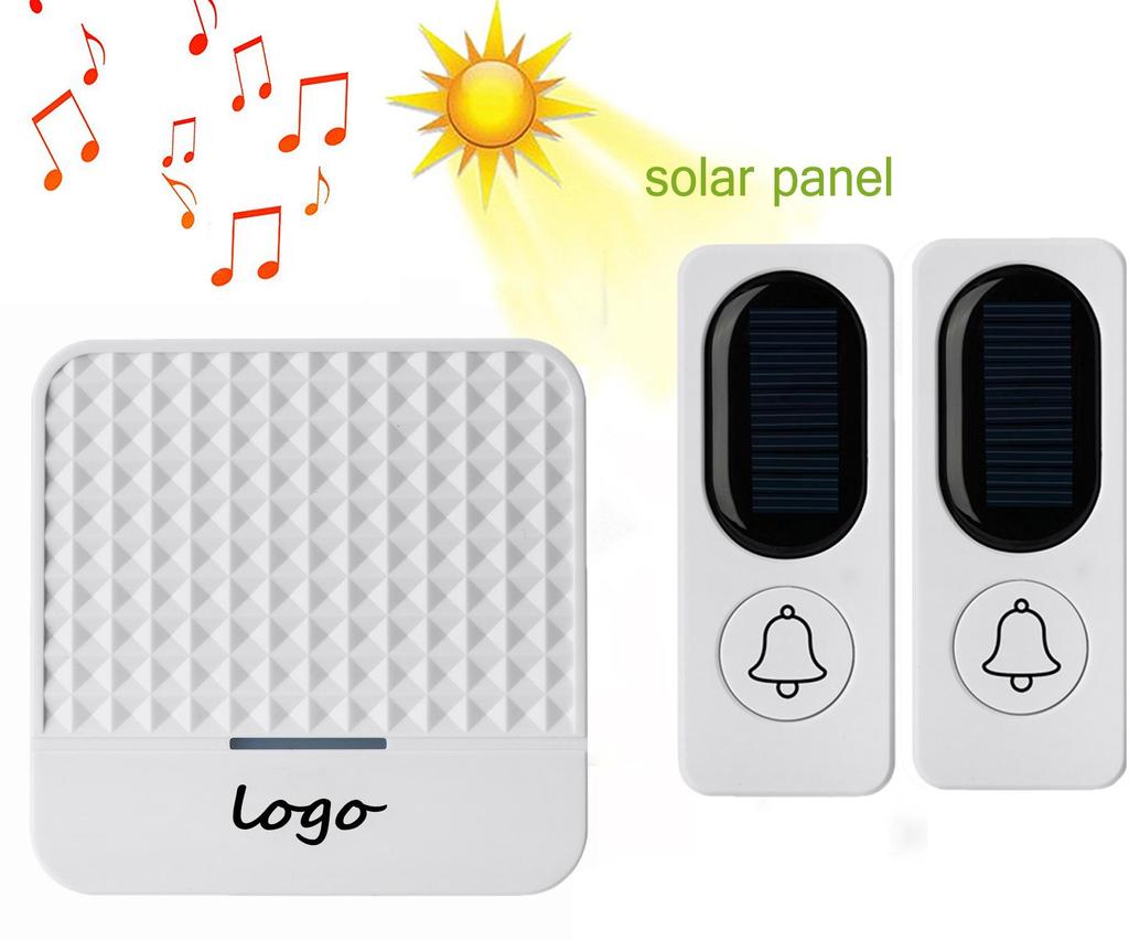 Wireless Smart Solar Music Doorbell for Homes, Hotels, and Villas - Long-Range.
