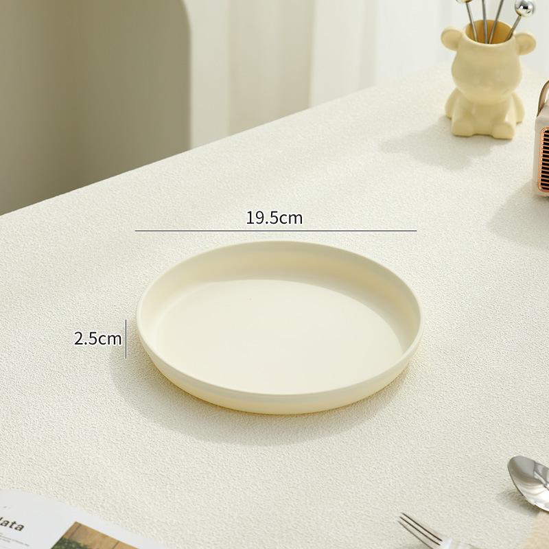 

Tea Tray Tray Round High-End Water Cup Tea Cup Plastic Tray Coffee Table High Value Bread Snack Fruit Tray