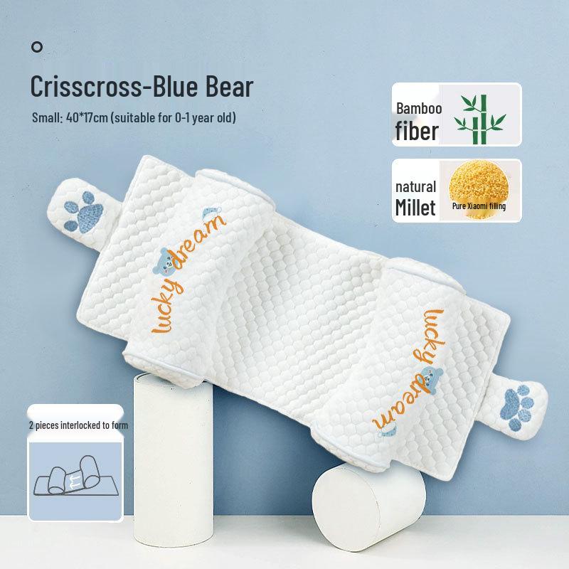 Oreiller pour bébé réglable anti-tête plate (0-6 Mois+) pour les Nouveau-nés