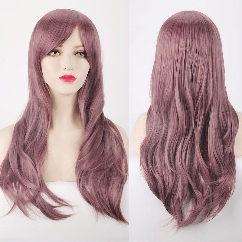 Cosplay Anime Wig 70cm Long Curly Hair Colorful Stage Wig for Cosplay