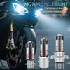Universal LED Motorcycle Headlight H4 H6 BA20D P15D Four Colors Projector Lens Bulb DRL Driving Front Lamp
