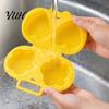 Time Saving Breakfast Device Microwave Egg Cooker, Quick Steamer Mold, Flower/Heart Healthy Omelette Pan ShapeReusable Poacher for No-Oil Cooking,
