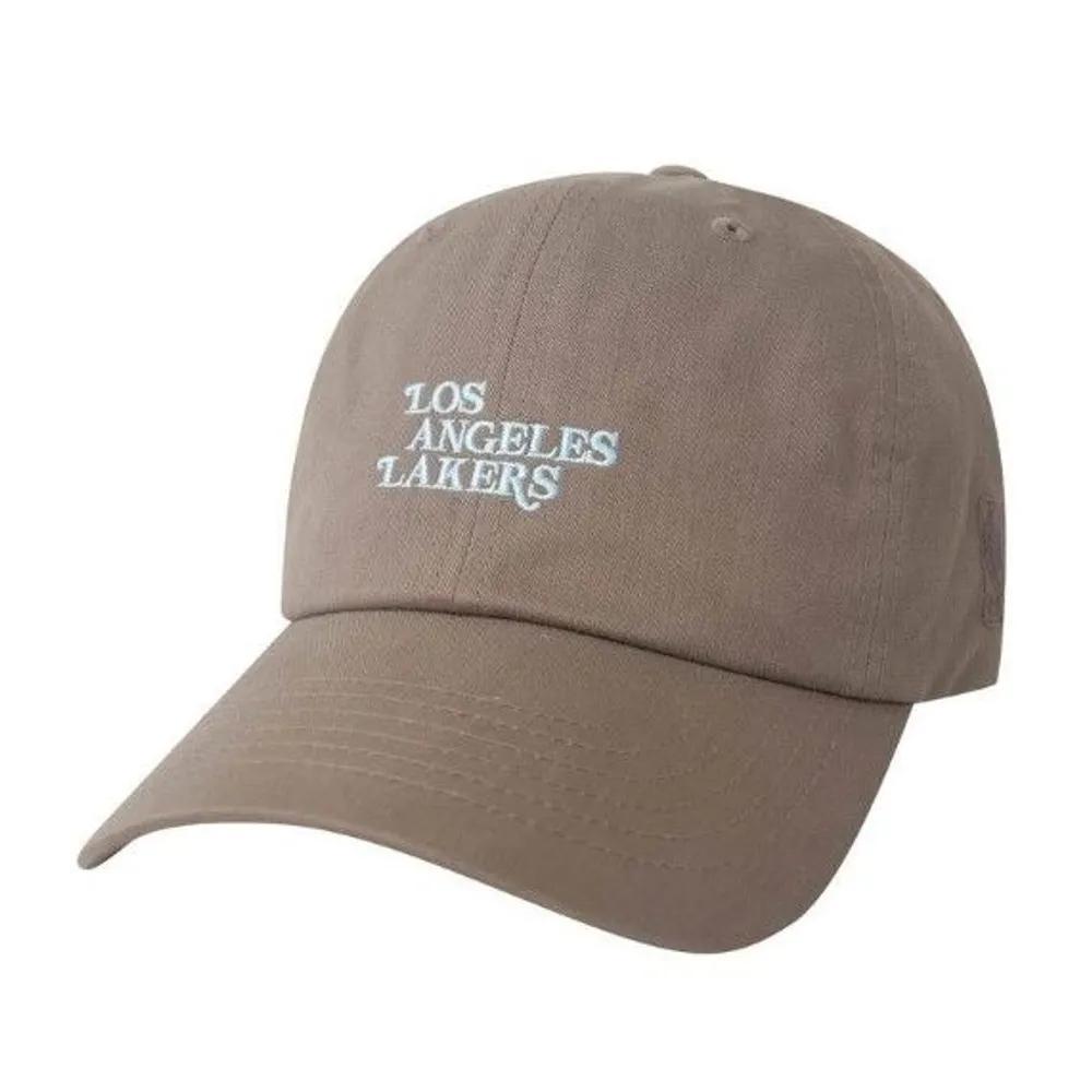 Unisex LAL Embroidered Lettering Soft Ball Cap N255AP281P Khaki beige