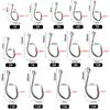 100pcs/box High Carbon Steel Fishing  Hooks 1#-10# Fish Hook Set Barb Carp Fishing Accessories