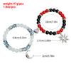 TEMU Hot Sale, Spider Sun Crescent Moon Love Couple Bracelet, Crystal Beaded Magnet Suction Bracelet