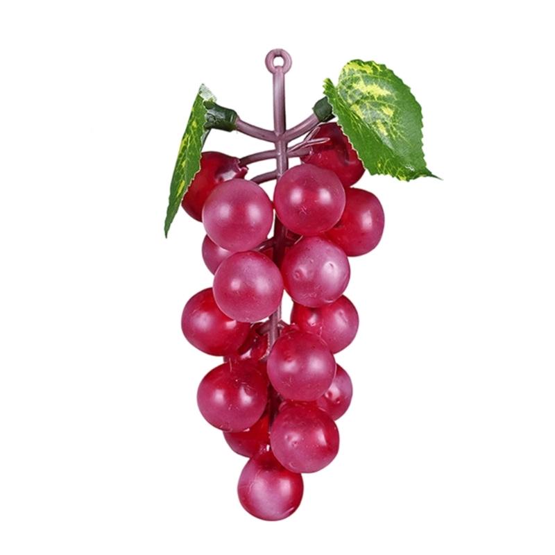 Set of 5 High Quality Artificial Grape Bunches Faux Fruit Decoration for Window Shop Display Event Styling