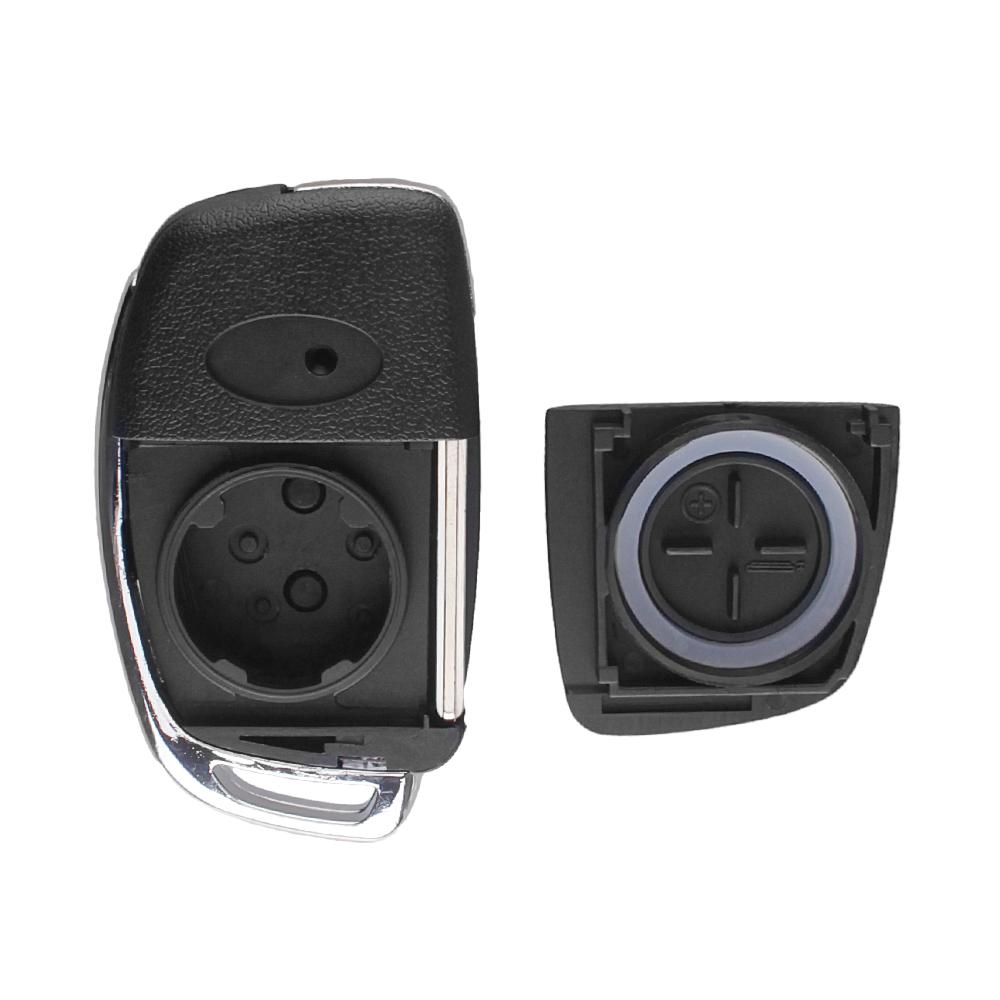 Replacement Flip Remote Key Fob Car Key Case Styling For Hyundai Ix35 I20 Ix45 Uncut Blade Key Shell With 3/4 Buttons Pad
