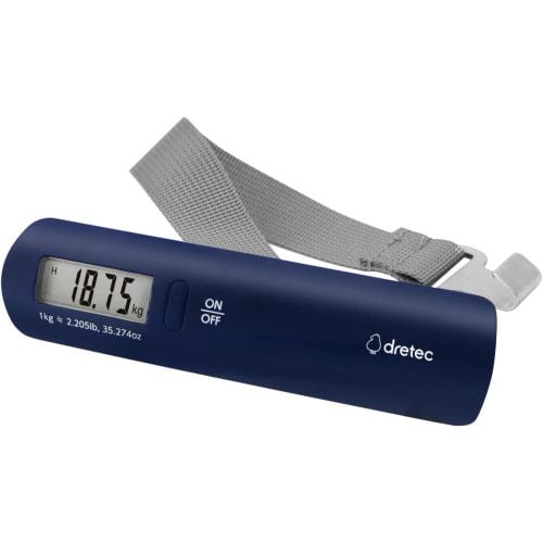 Dretec (Japan Manufacturer) Luggage Scale, Travel Scale, Hanging, Digital, Tare Function, 50kg, Travel Accessory, Convenient Travel Scale, Triangular