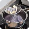 Oval Skimmer Stainless Steel Colander Household Noodle Dumpling Hot Pot Filter Screen Pearl Line Drain Large Fried Strainer