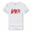 Camiseta de banda de metal Slayer con estampado de moda urbana, cuello redondo, manga corta, algodón, rock, talla grande, unisex, de alta calidad.