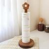 Free Standing Flower Shaped Paper Towel Stand Punch Free Vertical Tissue Rack  Living Rooms