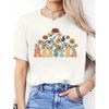 Spanish Alphabet Print Spring and Summer Casual T-Shirt Round Neck Short-Sleeved Sports T-Shirt Women'S Top