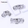 14K Gold Plated Brass Pearl Clasps Connector Fastener For Bracelet,Closure Lock Clasps For DIY Jewelry Making Findings Supplies
