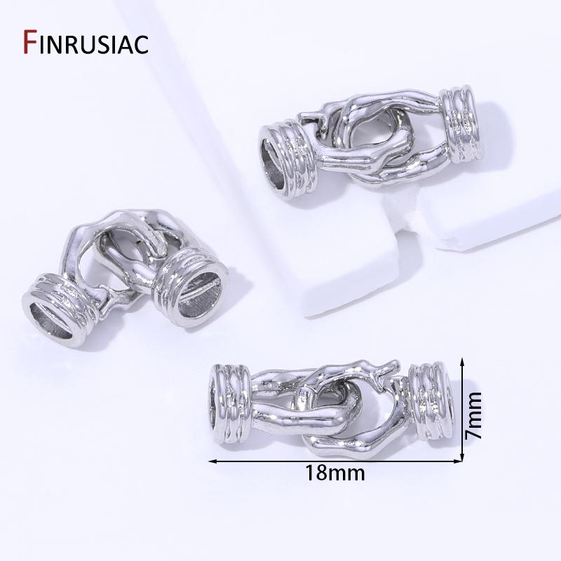 14K Gold Plated Brass Pearl Clasps Connector Fastener For Bracelet,Closure Lock Clasps For DIY Jewelry Making Findings Supplies