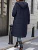 Women's Cotton Hooded Jacket - 2025 Autumn/Winter Diamond Pattern