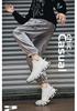 Summer Flyknit Sock Sneakers - Large Size, Breathable, Shock-Absorbing Running & Casual Men's Shoes