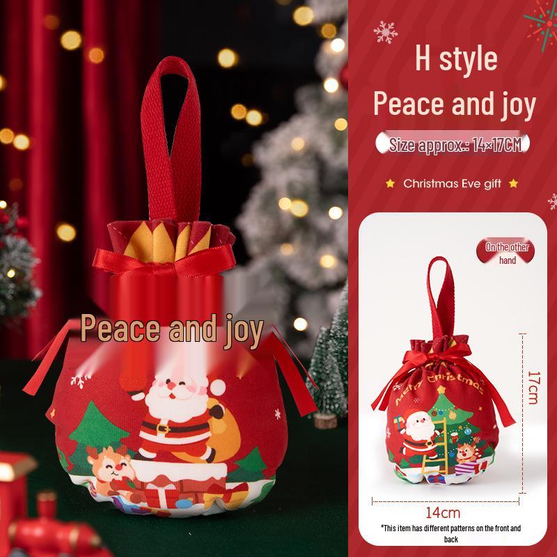 Christmas Eve Candy & Apple Gift Bag for Kids