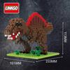 Connection Blocks Diy Dinosaur Building Bricks Micro Brinquedo Tyrannosaurus Auction Juguetes Kids Toy Boy Present Lechuan