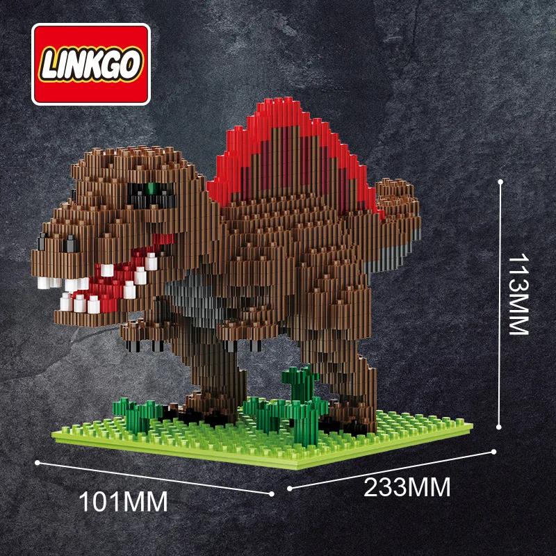 Connection Blocks Diy Dinosaur Building Bricks Micro Brinquedo Tyrannosaurus Auction Juguetes Kids Toy Boy Present Lechuan