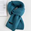Sciarpa Versatile in Pura Lana a Tinta Unita Stile Coreano per Coppia Autunno e Inverno Sciarpa Calda Unisex
