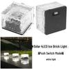 Waterproof Solar Ice Brick Garden Lights - Outdoor Glass Deck & In-Ground Lights