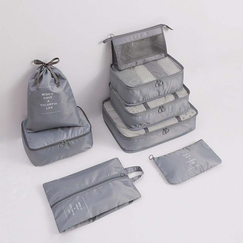 8-6 Pcs Travel Storage Bag Set, Clothing Organizer Packing Bags Suitcase Luggage Organizer Pouches