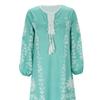 Women Summer Bohemian Floral Print Maxi Dress Deep V Neck Long Sleeve Oversized A Line Flowy Hem Retro Beach Vacation Tassel Dress