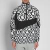 Nike Big Logo Stand Collar Pullover Woven Jacket Unisex Jacket Black White AO0862-100