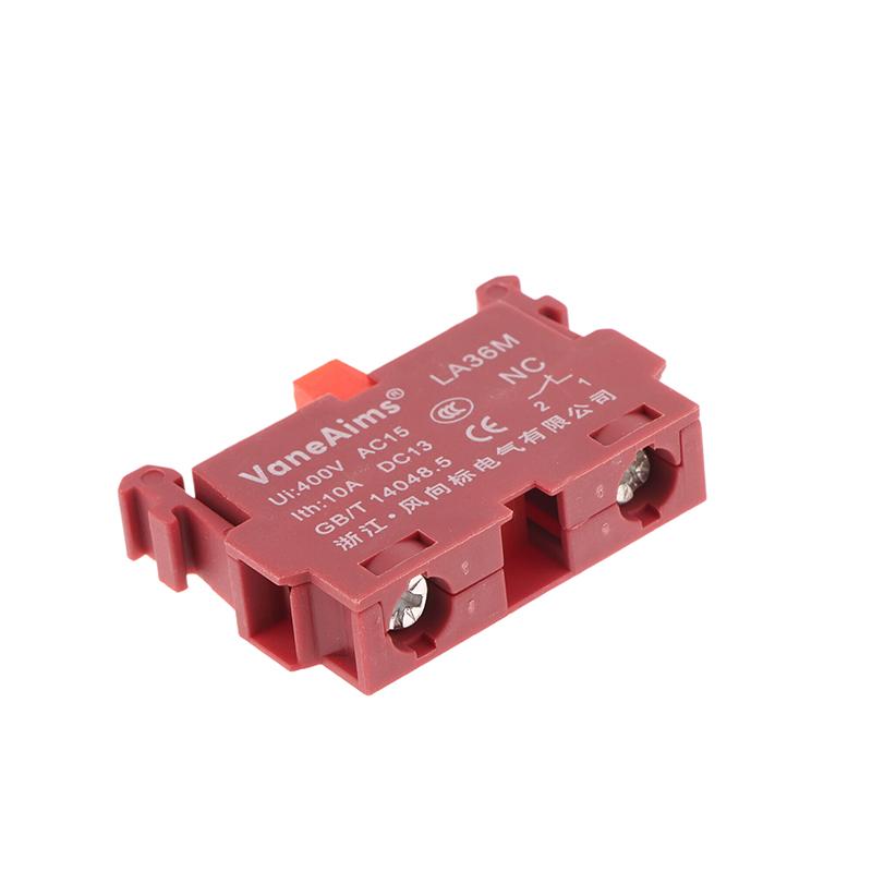 22Mm La36M Emergency Stop Button Switch E-Stop Plastic Mushroom Push Button Switches On Off With Led Light 12V-24V 110V 220-380V