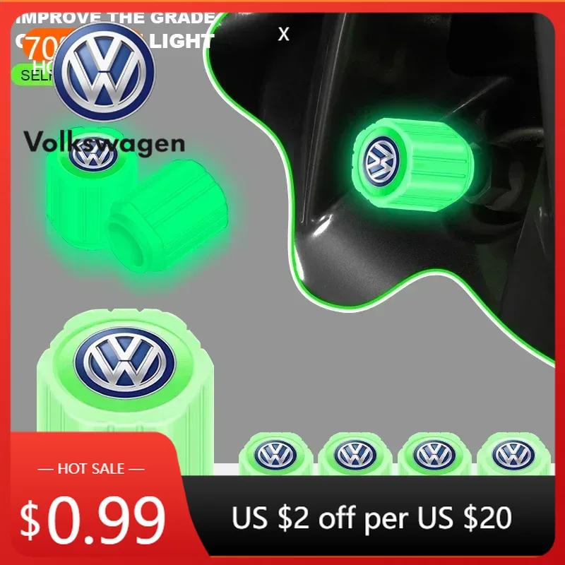 Voor VOLKSWAGEN VW Polo B5 2025 Heet Voor Volkswagen Fluorescerende Auto Ventieldopjes Bandenventieldopjes Steel Cover Voor Volkswagen Sagitar G
