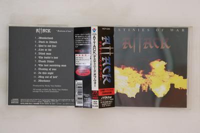 CD ATTACK  Destinies Of War VICP5315 VICTOR 1993 Japan Obi Metal Used