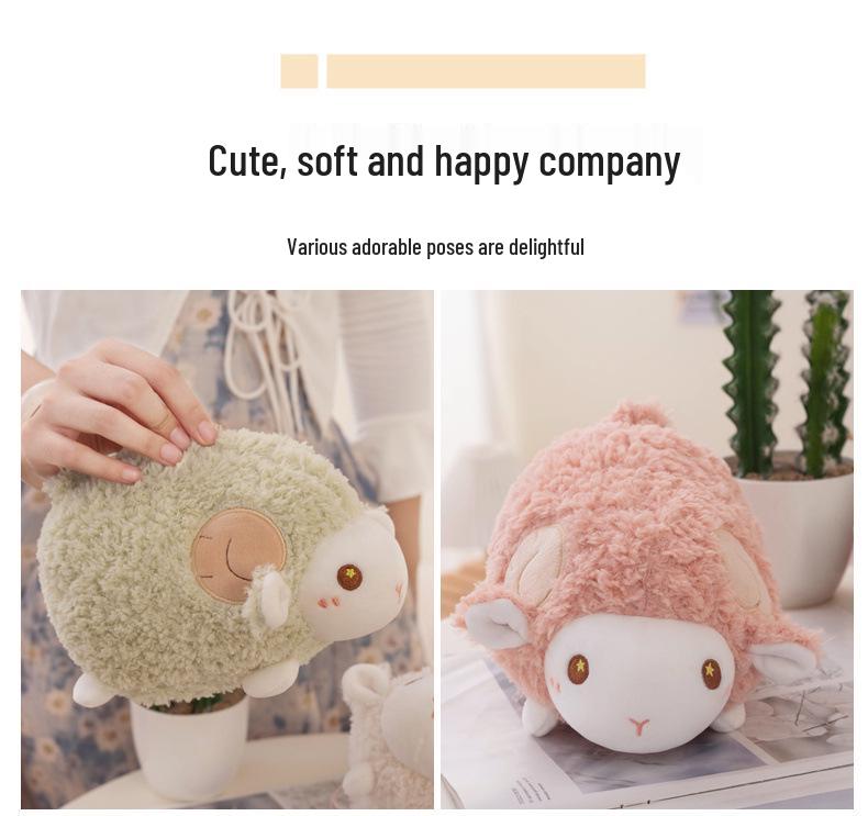Cute Little Sheep Plush Doll - Kids' Comfort Pillow & Hug Companion