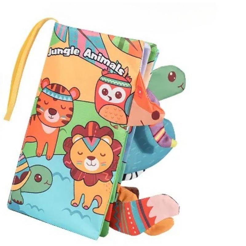 Baby Books Montessori Toys Waterproof  Soft Cloth Books 3D Animal Cognitive Infant Early Learning Educational Fabric Books Toys