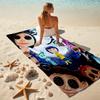 1pc C-Coraline (2) Beach Towel, Comfortable and Thick, and Swimming/Bath/Picnic/Camping Towel, Suitable for Seaside Beaches