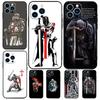 Christian Templar Knights Case For Samsung Galaxy S24 Ultra S20 S21 S22 S23 Plus S9 S10 S24 FE S25 Ultra Cover Coque